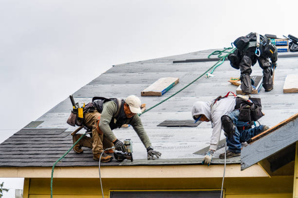 Professional Flat Roof Repair technician working in Clearville, PA